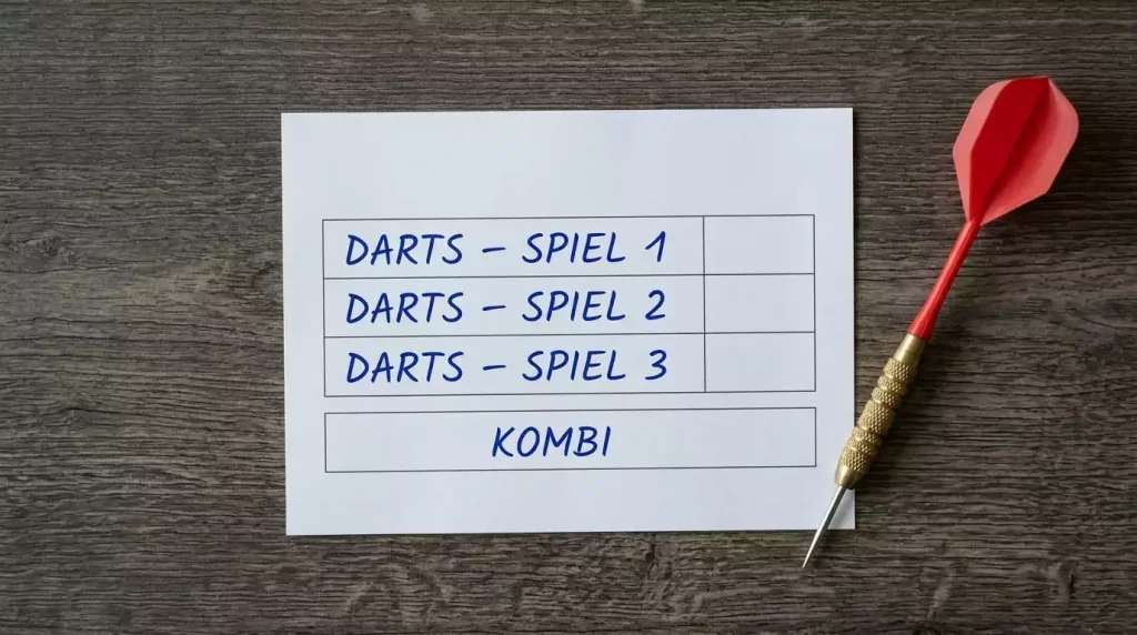 Wettschein mit mehreren PDC-Matches als Kombiwette